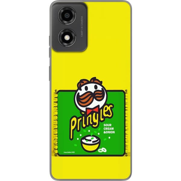 Kompatibelt Mobildeksel til Motorola Moto E14 Pringles gul