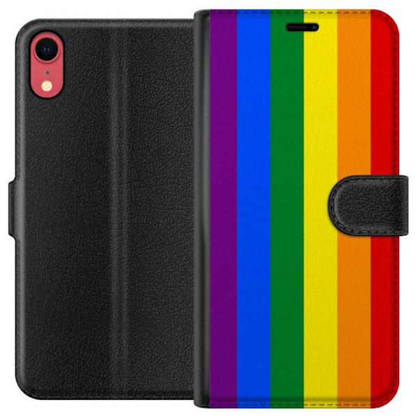 Apple iPhone XR Plånboksfodral Pride Flagga