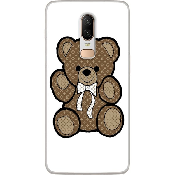 OnePlus 6 Läpinäkyvä kuori Teddy LV Bear