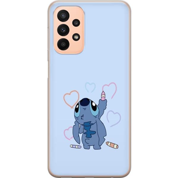 Kompatibelt Mobildeksel til Samsung Galaxy A23 Stitch Hjerter
