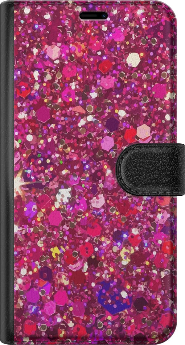 Kompatibel Tegnebogsetui til Apple iPhone 16e Glitter