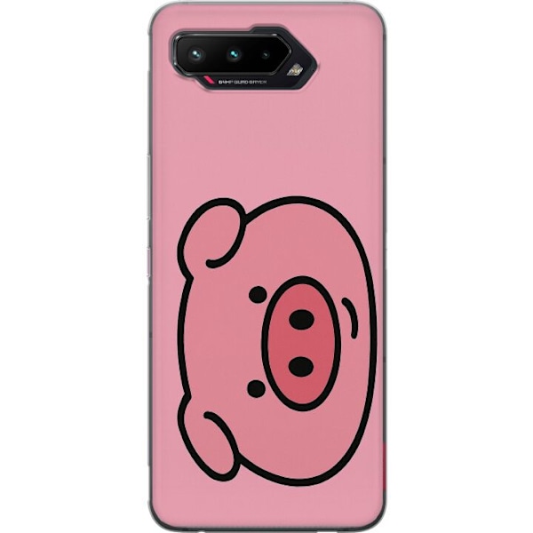 Asus ROG Phone 5 Genomskinligt Skal Kawaii Piggy