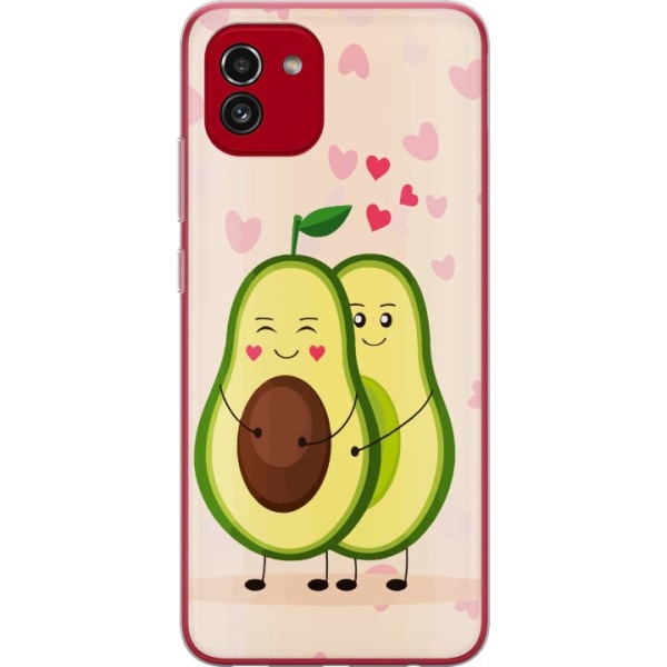 Samsung Galaxy A03 Gennemsigtig cover Avokado Kærlighed
