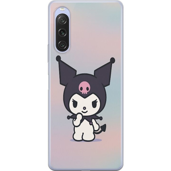 Sony Xperia 10 V Genomskinligt Skal Kawaii Sanrio Kuromi