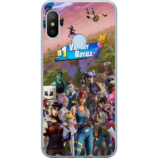 Xiaomi Mi A2 Lite Läpinäkyvä kuori Fortnite