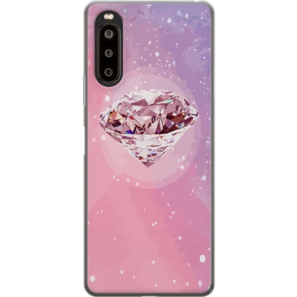 Sony Xperia 10 II Gennemsigtig cover Glitter Diamant