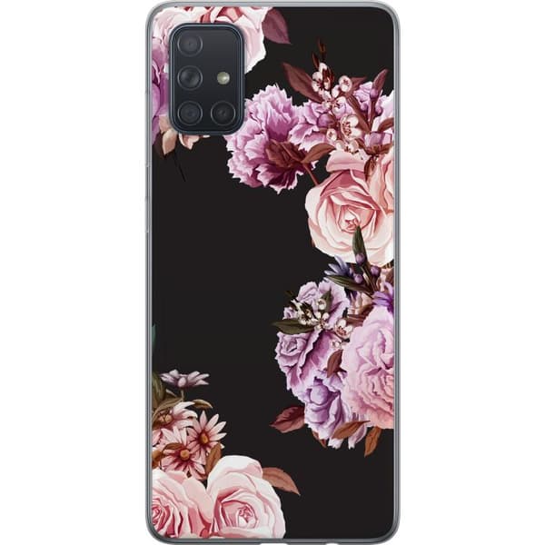 Kompatibelt Mobilskal till Samsung Galaxy A71 Blommor