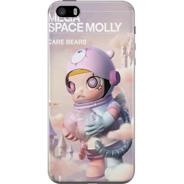 Apple iPhone 5s Läpinäkyvä kuori Mega Space Molly Care Bear