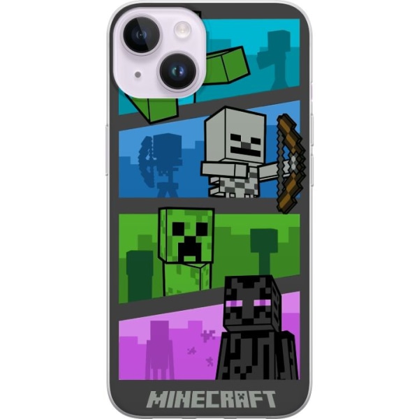 Apple iPhone 15 Gjennomsiktig deksel Minecraft