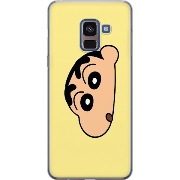 Samsung Galaxy A8 (2018) Genomskinligt Skal Peeking Shinchan