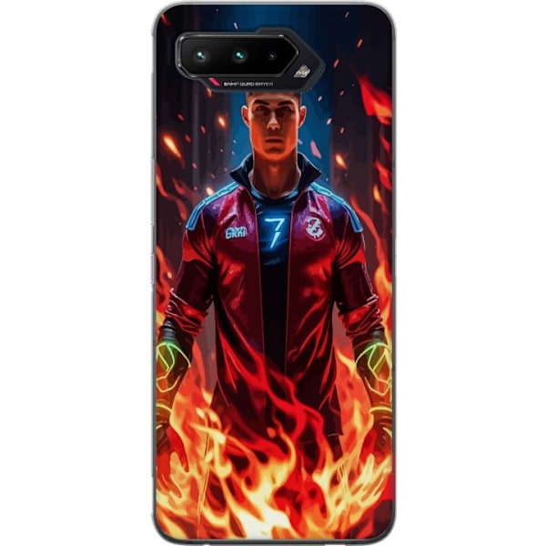 Asus ROG Phone 5 Genomskinligt Skal Ronaldo Inferno – fotbol