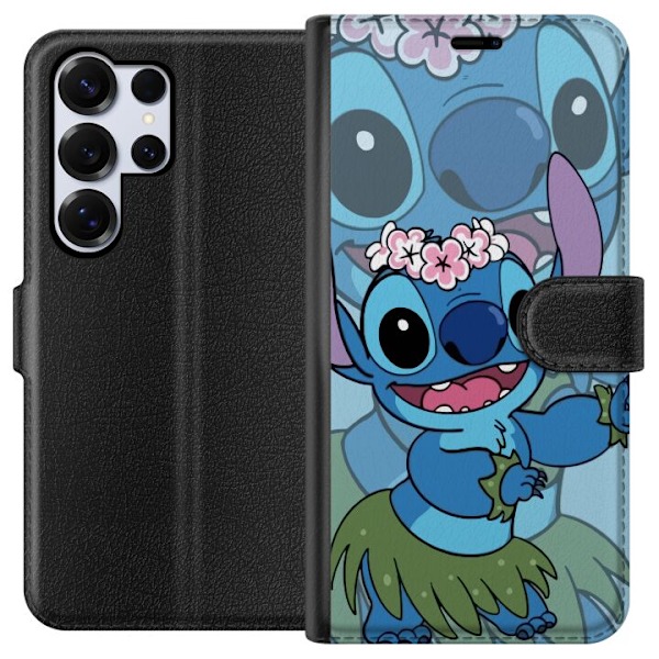Samsung Galaxy S25 Ultra Lompakkokotelo Stitch tähtien alla - Taianomainen Anime-tyyli