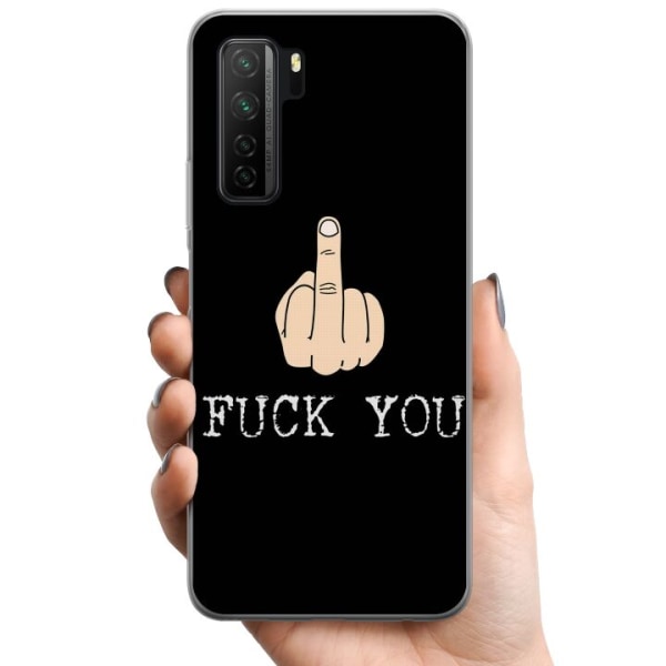 Huawei P40 lite 5G TPU Mobilskal Fuck You
