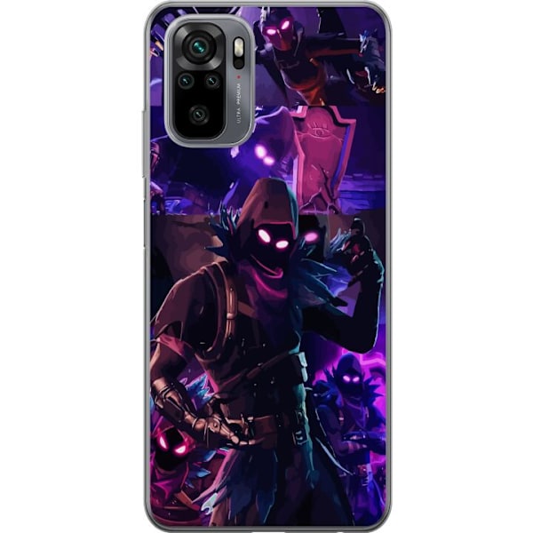 Xiaomi Redmi Note 10 Läpinäkyvä kuori Fortnite Raven