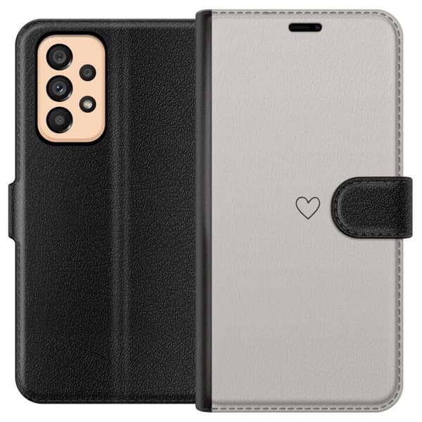 Kompatibelt Lommeboketui til Samsung Galaxy A53 5G Hjerte