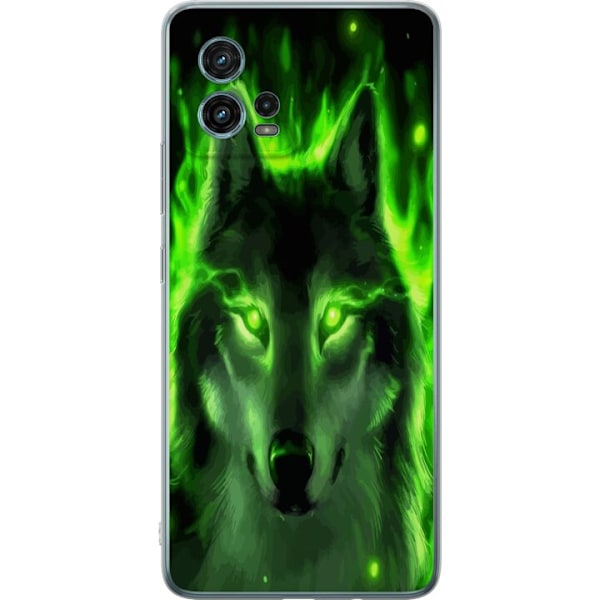 Motorola Moto G72 Läpinäkyvä kuori Susi