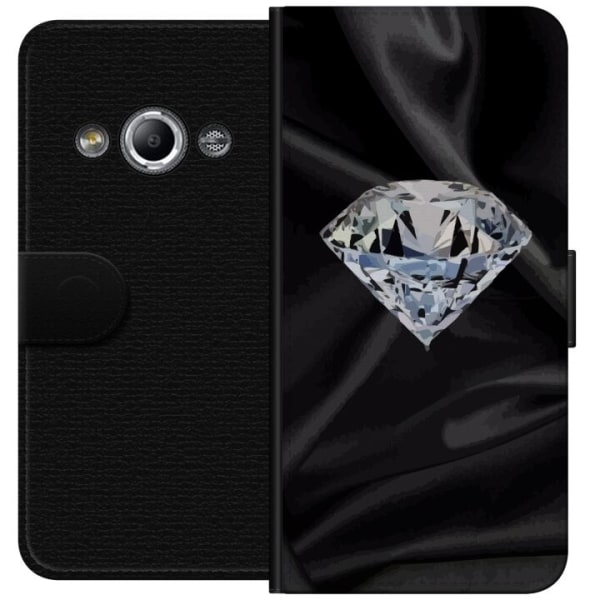 Samsung Galaxy Xcover 3 Lompakkokotelo Silkkidiamantti