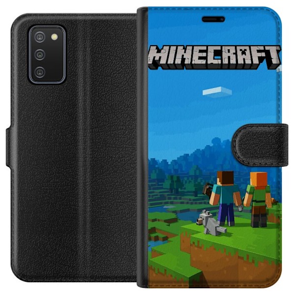 Samsung Galaxy A02s Lompakkokotelo Minecraft Key Art