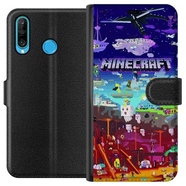 Huawei P30 lite Tegnebogsetui MineCraft