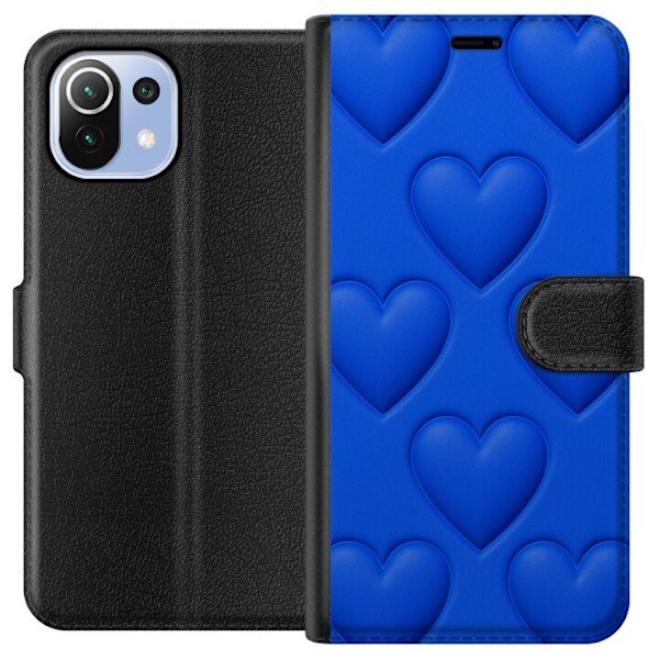 Xiaomi Mi 11 Lite Plånboksfodral Blue Hearts