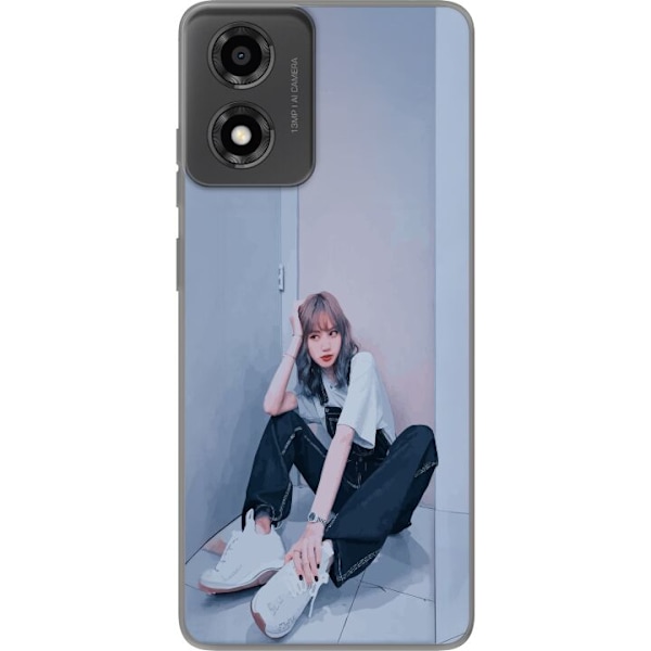 Motorola Moto E14 Läpinäkyvä kuori Lisa from Blackpink – K-pop Style Icon