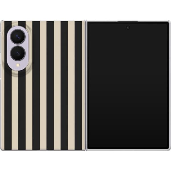 Kompatibelt Mobildeksel til Samsung Galaxy Z Fold8 Svartbeige striper svart