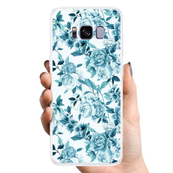 Samsung Galaxy S8 TPU Mobilcover Blomster