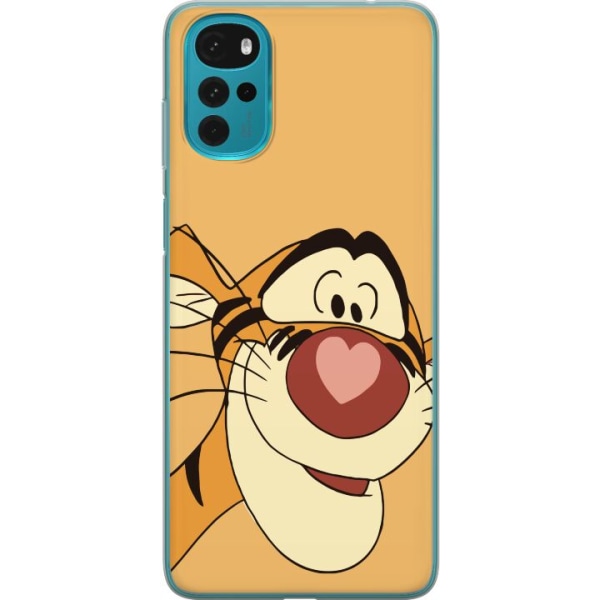 Motorola Moto G22 Gennemsigtig cover Tiger