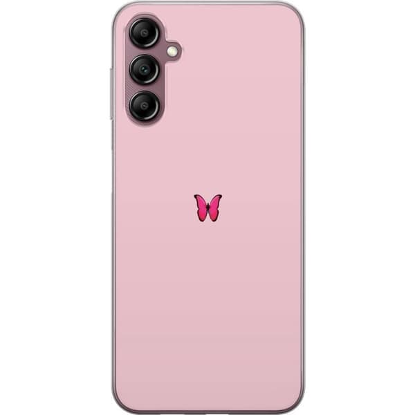 Kompatibelt Mobildeksel til Samsung Galaxy A14 5G Rosa sommerfugl