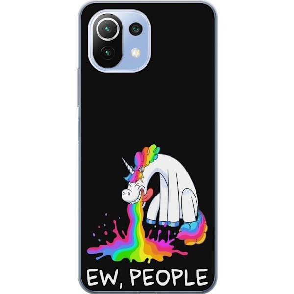 Xiaomi 11 Lite 5G NE Gennemsigtig cover EW People Unicorn