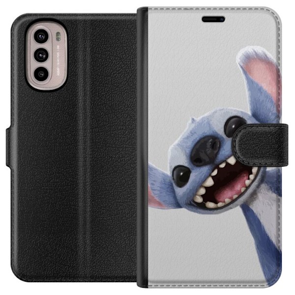 Motorola Moto G41 Plånboksfodral Stitch i Fart – Kawaii Design för Fans & Barn