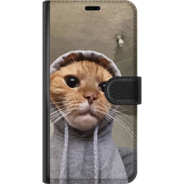 Kompatibelt Lommeboketui til Apple iPhone 8 Plus Katt Genser