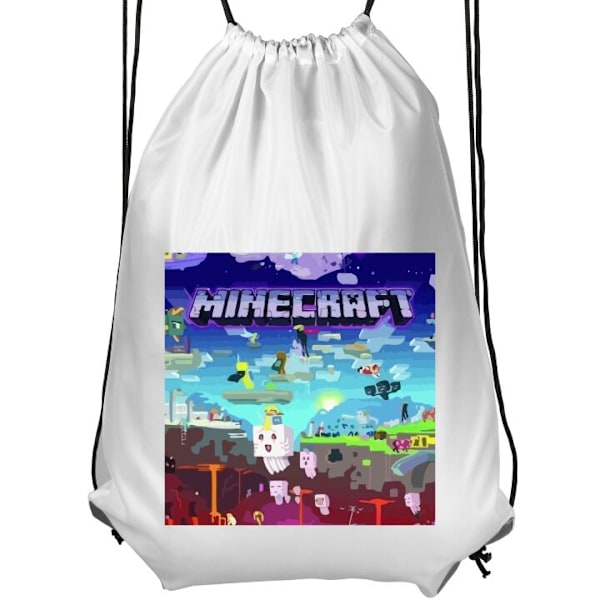Gympapåse | Lätt Träningsväska för Vuxna Minecraft vit Vuxen