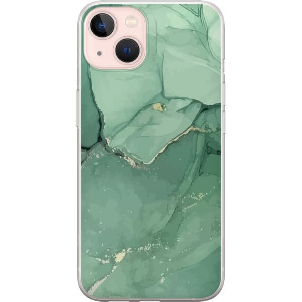 Kompatibel Mobilcover til Apple iPhone 13 Grøn marmor
