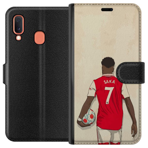 Samsung Galaxy A20e Lompakkokotelo Arsenal FC Jalkapallo Arsenal FC Motiivi Pelaaja Premier League Englanti Suosittu Urheilulaji Jalkapallotähti Lont