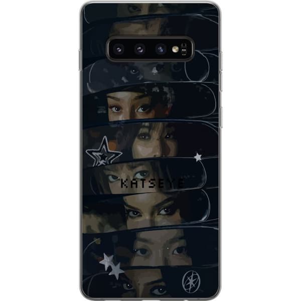 Kompatibelt Mobilskal till Samsung Galaxy S10 KATSEYE svart