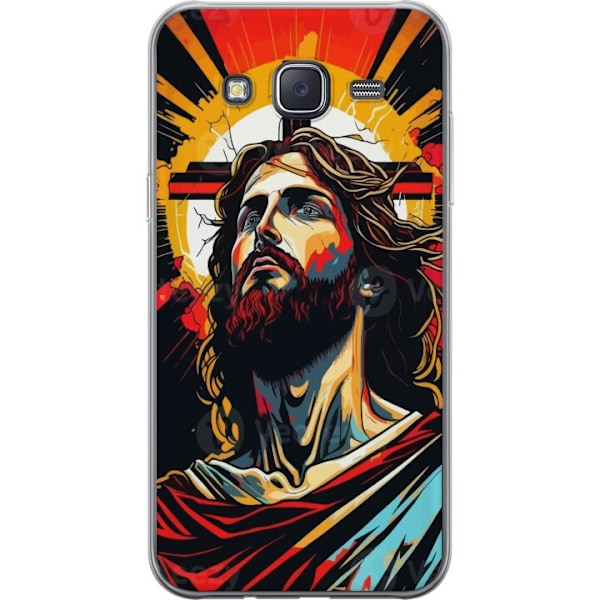 Samsung Galaxy J5 Läpinäkyvä kuori Jeesus ja Kortti - uskon