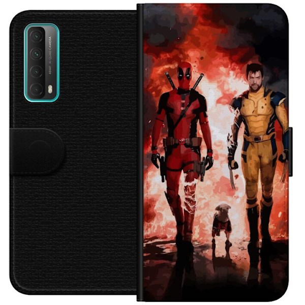 Huawei P smart 2021 Tegnebogsetui Wolverine Deadpool