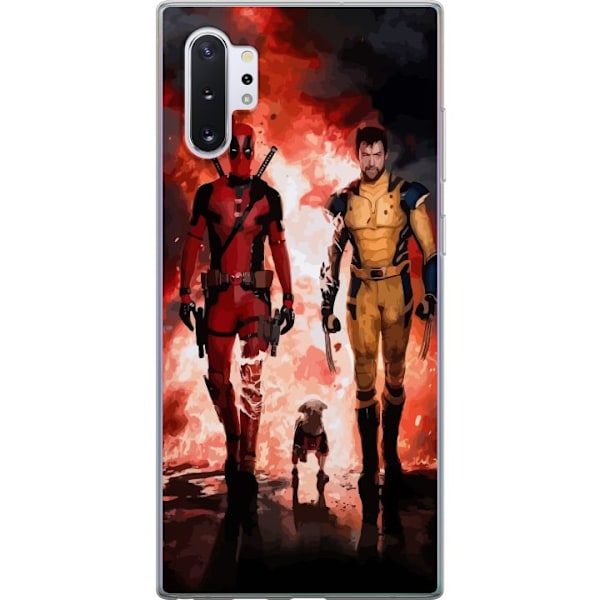 Samsung Galaxy Note10+ Läpinäkyvä kuori Wolverine Deadpool