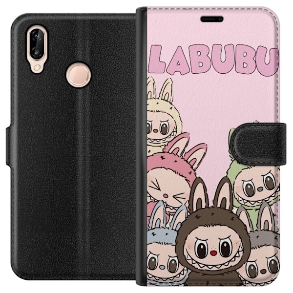 Huawei P20 lite Lompakkokotelo Labubu Classics