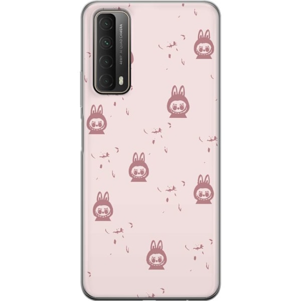 Huawei P smart 2021 Läpinäkyvä kuori Labubu Neon Pop - Neonvärinen pop art hirviö