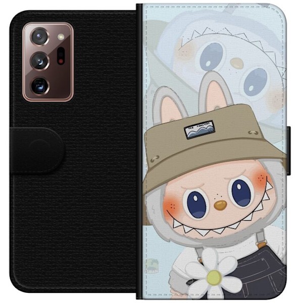 Samsung Galaxy Note20 Ultra Tegnebogsetui Labubu med hat - Pop Mart figur Mr. Butcher i retro-stil med karakter