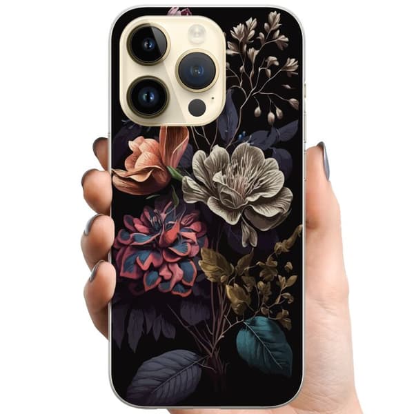 Kompatibelt Mobildeksel til Apple iPhone 15 Pro Blomster