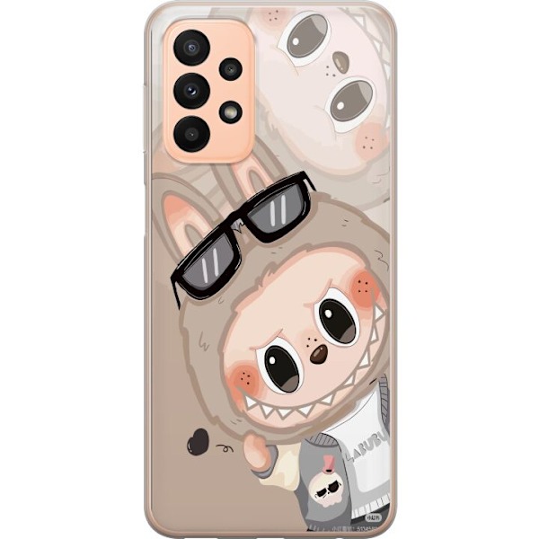 Samsung Galaxy A23 Läpinäkyvä kuori Labubu Rainbow Chaos