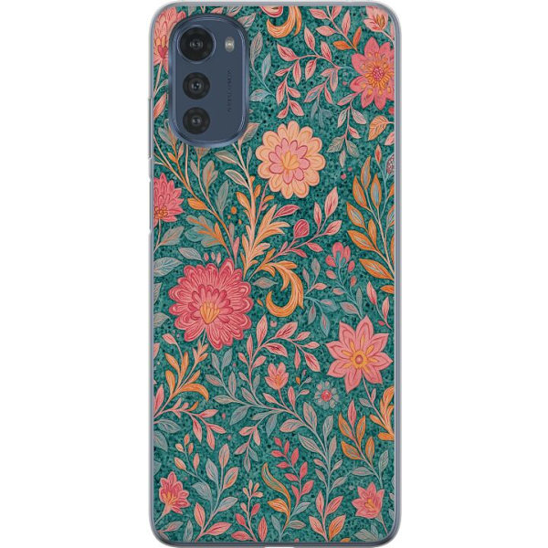 Motorola Moto E32s Läpinäkyvä kuori Floral Dream
