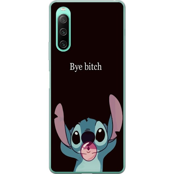 Sony Xperia 10 IV Genomskinligt Skal Bye bitch, Stitch