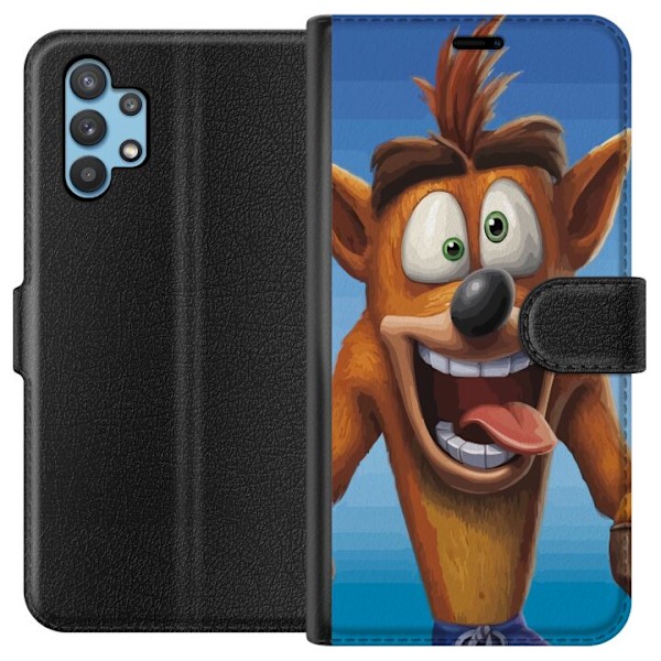 Samsung Galaxy A32 5G Lompakkokotelo Crash Bandicoot