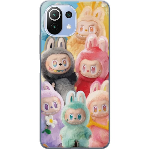 Xiaomi 11 Lite 5G NE Läpinäkyvä kuori Labubu Luonnos Tyyli