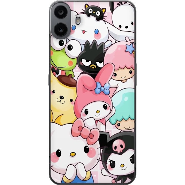 Nothing CMF Phone 1 Läpinäkyvä kuori Kawaii Sanrio Crew