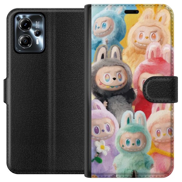 Motorola Moto G13 Plånboksfodral Labubu Sketch Style – Hand